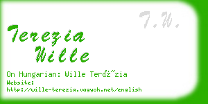 terezia wille business card